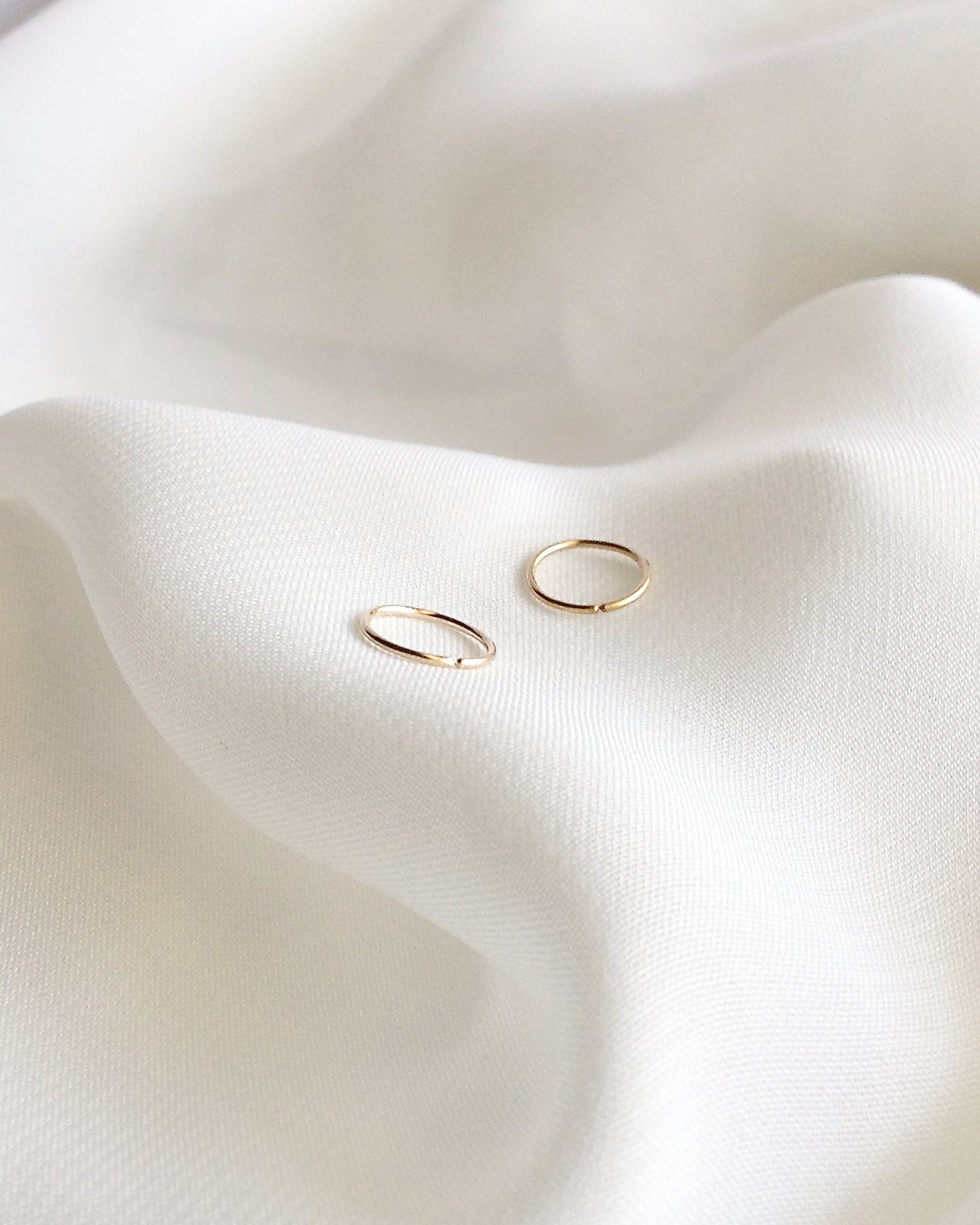 Mini Hugging Hoop Earrings | Mini Huggie Earrings in Sterling Silver Gold Filled or Rose Gold Filled| IB Jewelry