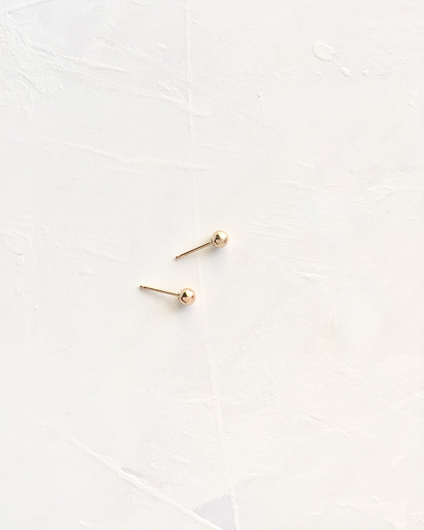 Minimalist Ball Stud Earrings | Dainty Stud Earrings | Simple Delicate Earrings In Gold Filled or Sterling Silver | IB Jewelry