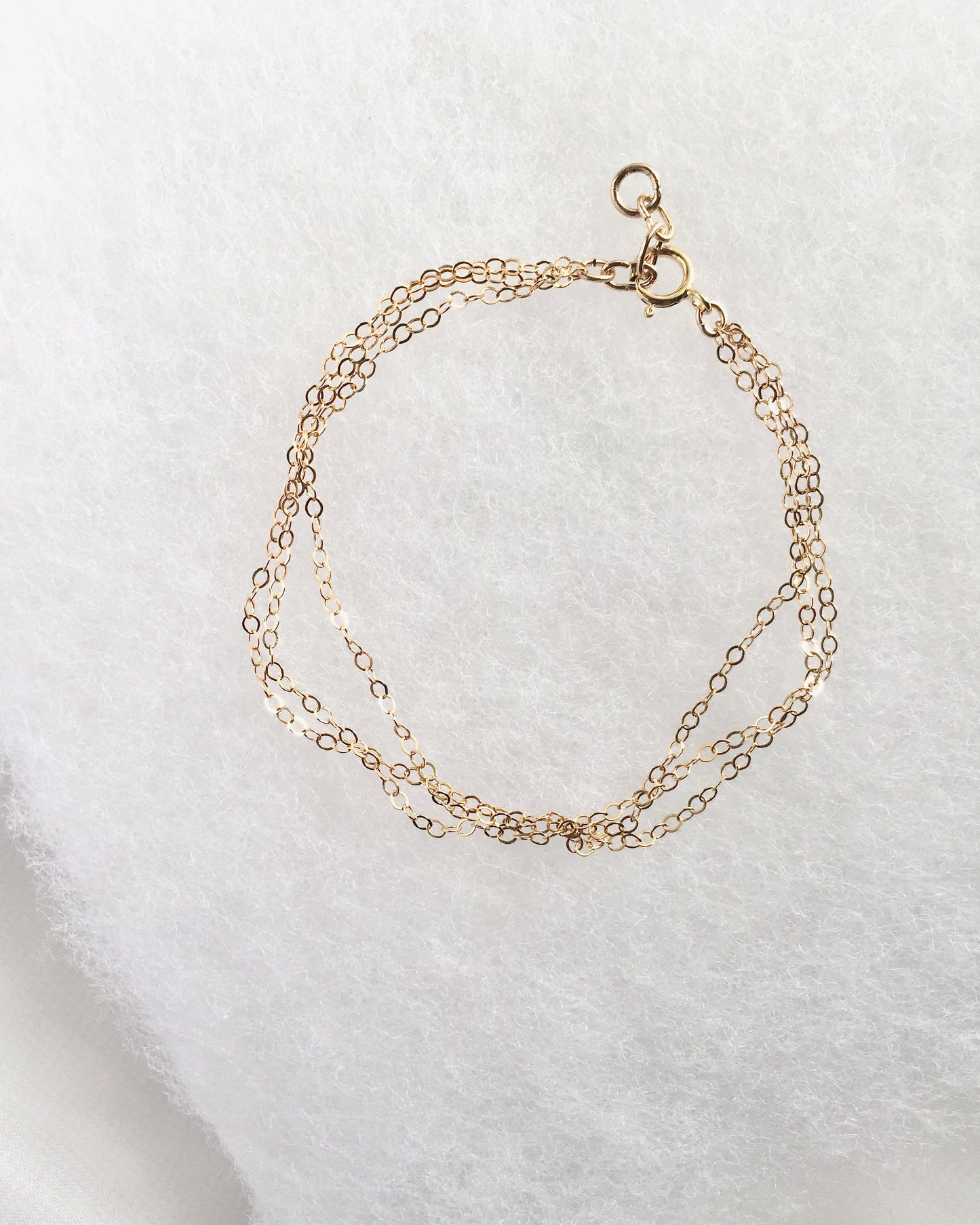 Minimalist Layered Bracelet | Delicate Chain Bracelet | Simple Everyday Bracelet | IB Jewelry