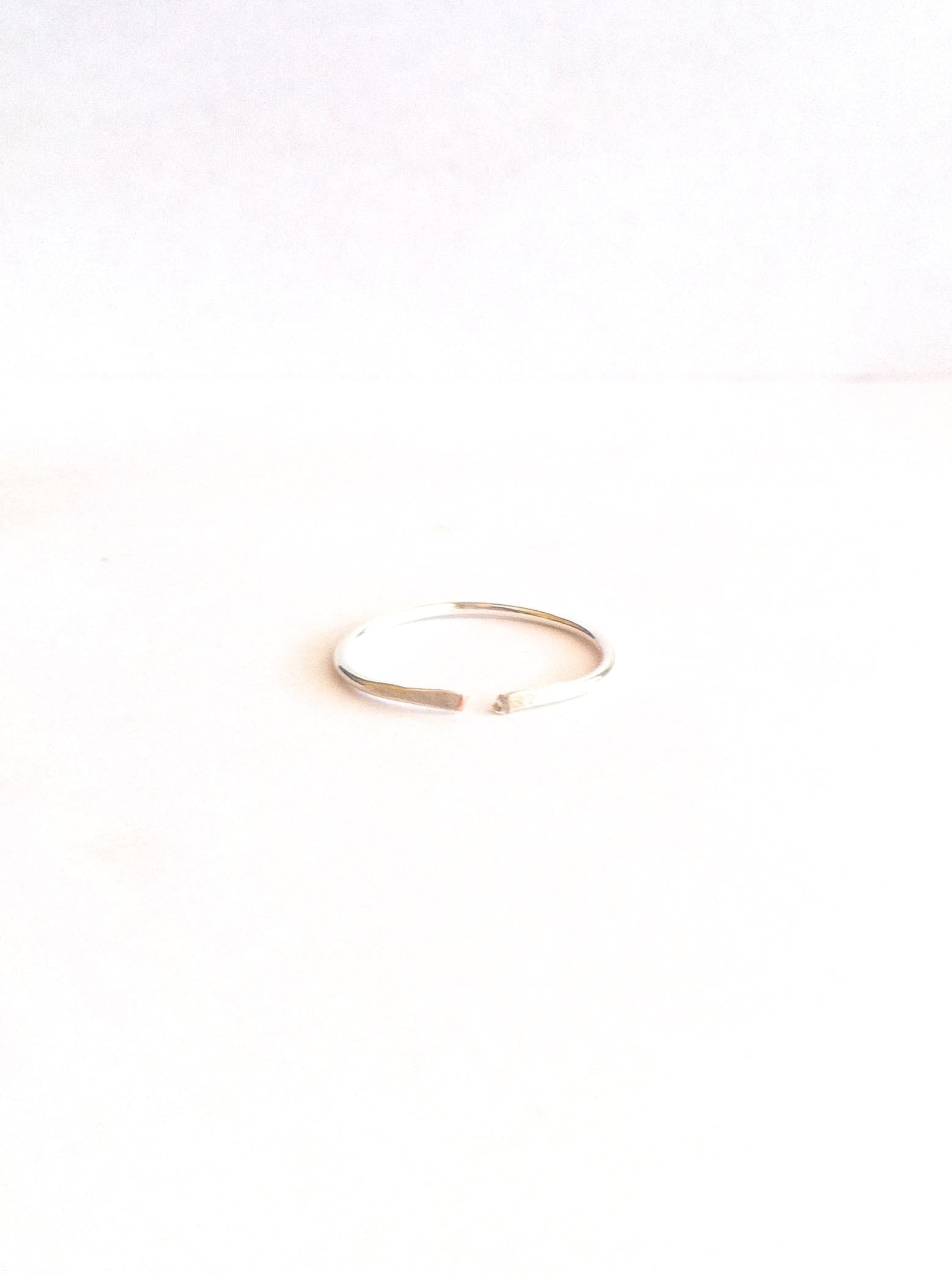 Simple Thin Band Open Cuff Ring | IB Jewelry