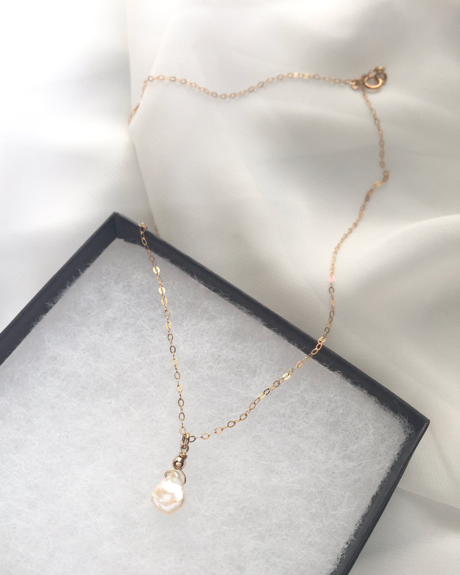 30th Birthday Necklace For Her | 30th Birthday Jewelry For Wife Sister or Daughter | Dainty Pearl Necklace | IB Jewelry