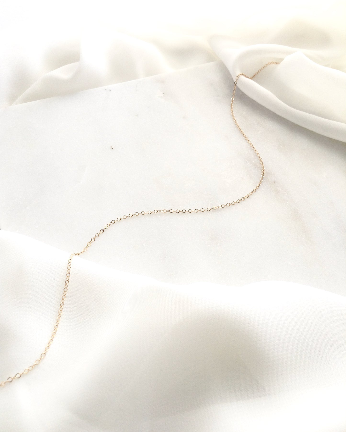 Delicate Chain Choker | Simple Dainty Choker in Gold Filled or Sterling Silver | IB Jewelry