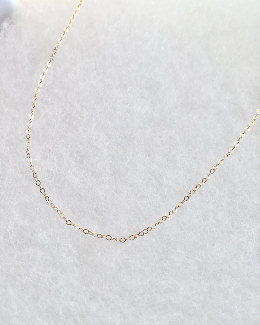 Simple Short Chain Necklace in Gold Filled or Sterling Silver | IB Jewelry