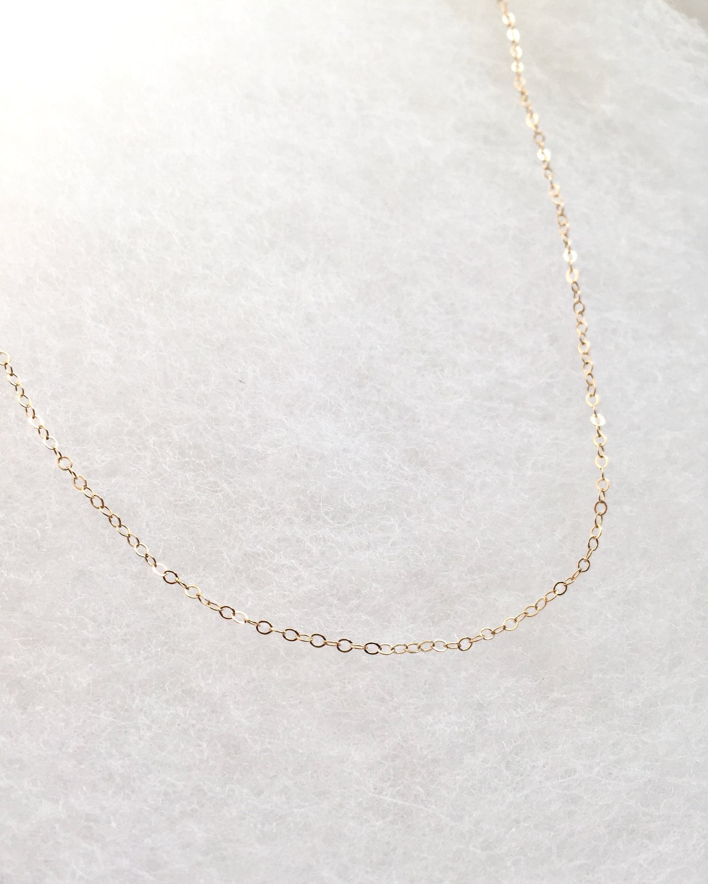 Dainty Short Chain Necklace in Gold Filled or Sterling Silver | IB Jewelry