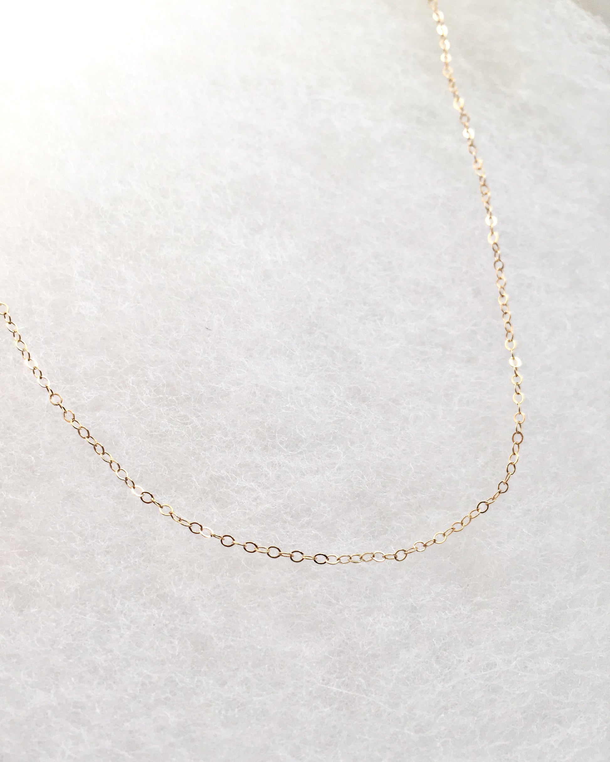 Dainty Short Chain Necklace in Gold Filled or Sterling Silver | IB Jewelry