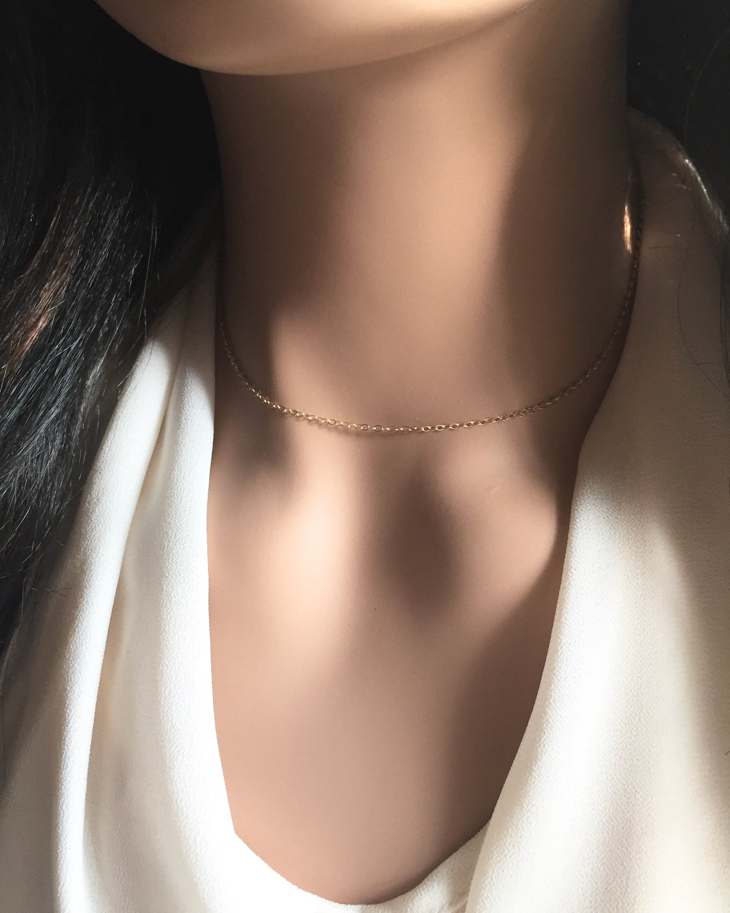 Small Dainty Necklace | Simple Delicate Chain Necklace | IB Jewelry