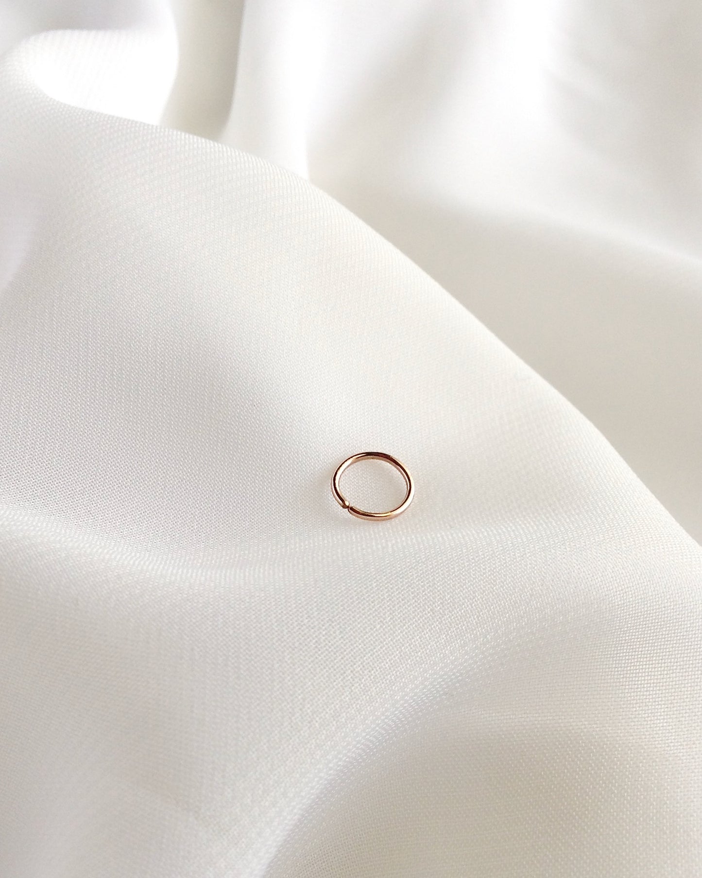 Dainty Cartilage Hoop | Rose Gold Filled Cartilage Piercing Hoop | Rose Gold Filled Helix Hoop Earring | IB Jewelry