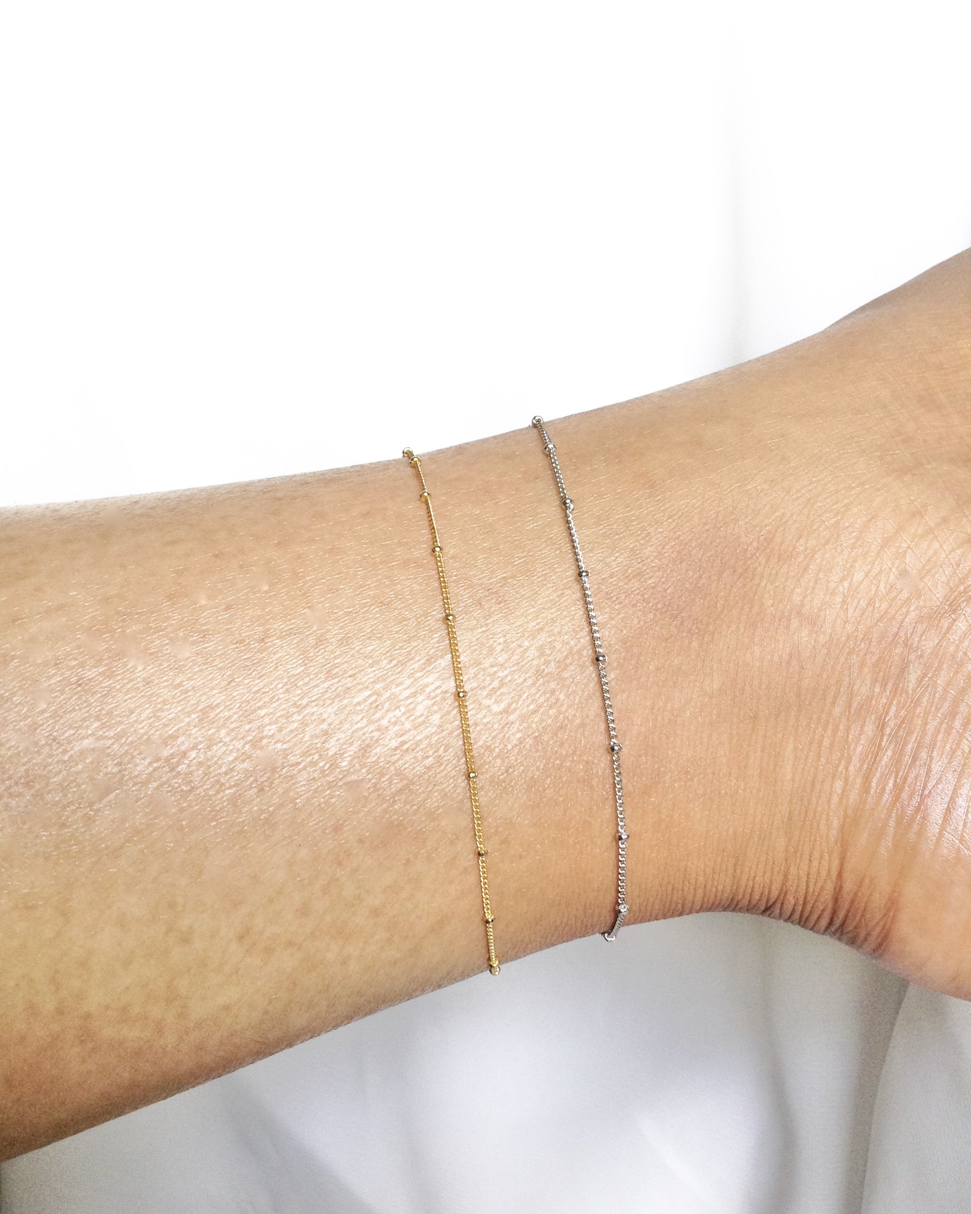 Dainty Anklet in Gold Filled or Sterling Silver | Minimalist Ankle Bracelet | Simple Minimal Delicate Anklet | IB Jewelry
