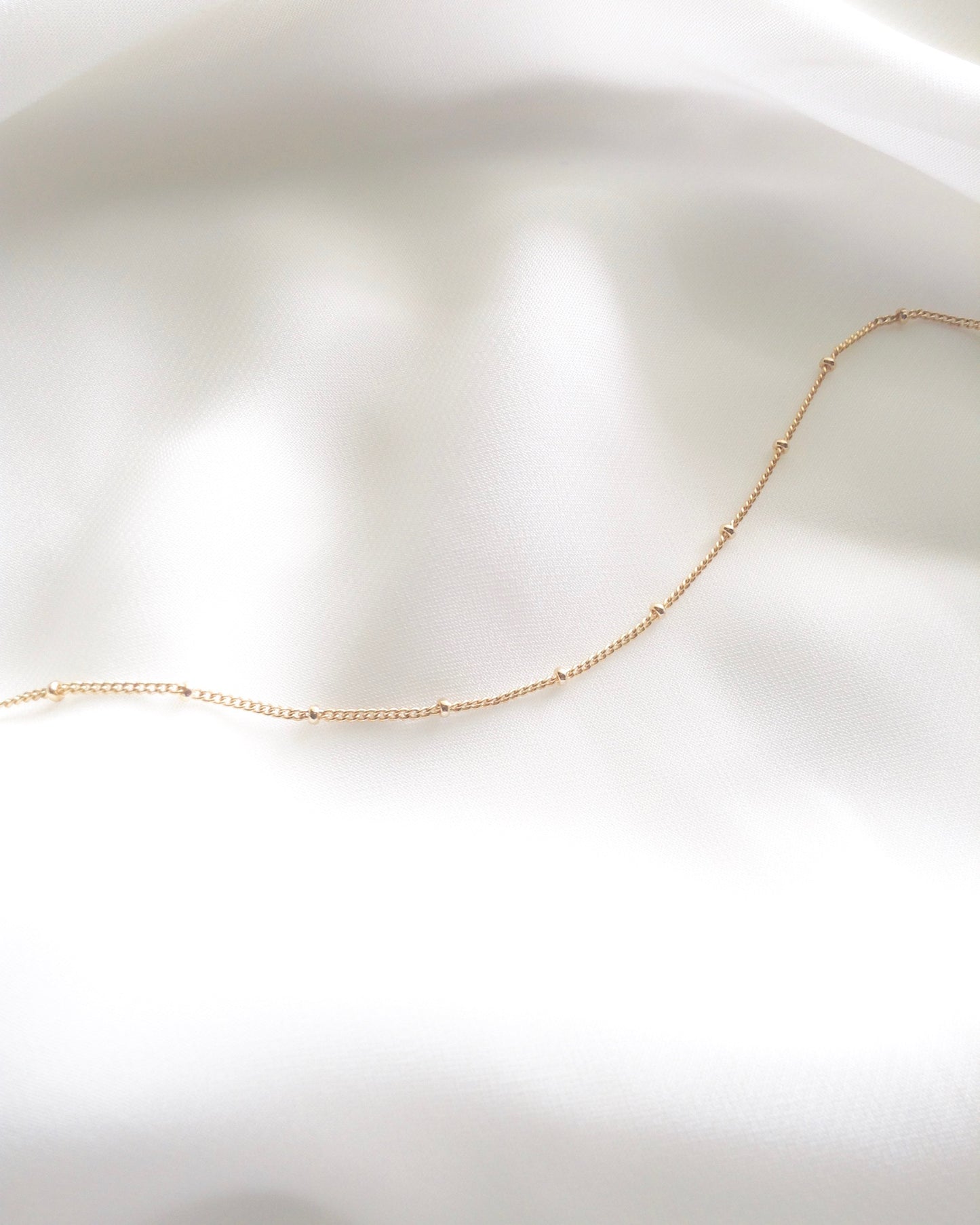 Delicate Thin Chain Bracelet in Gold Filled or Sterling Silver | IB Jewelry