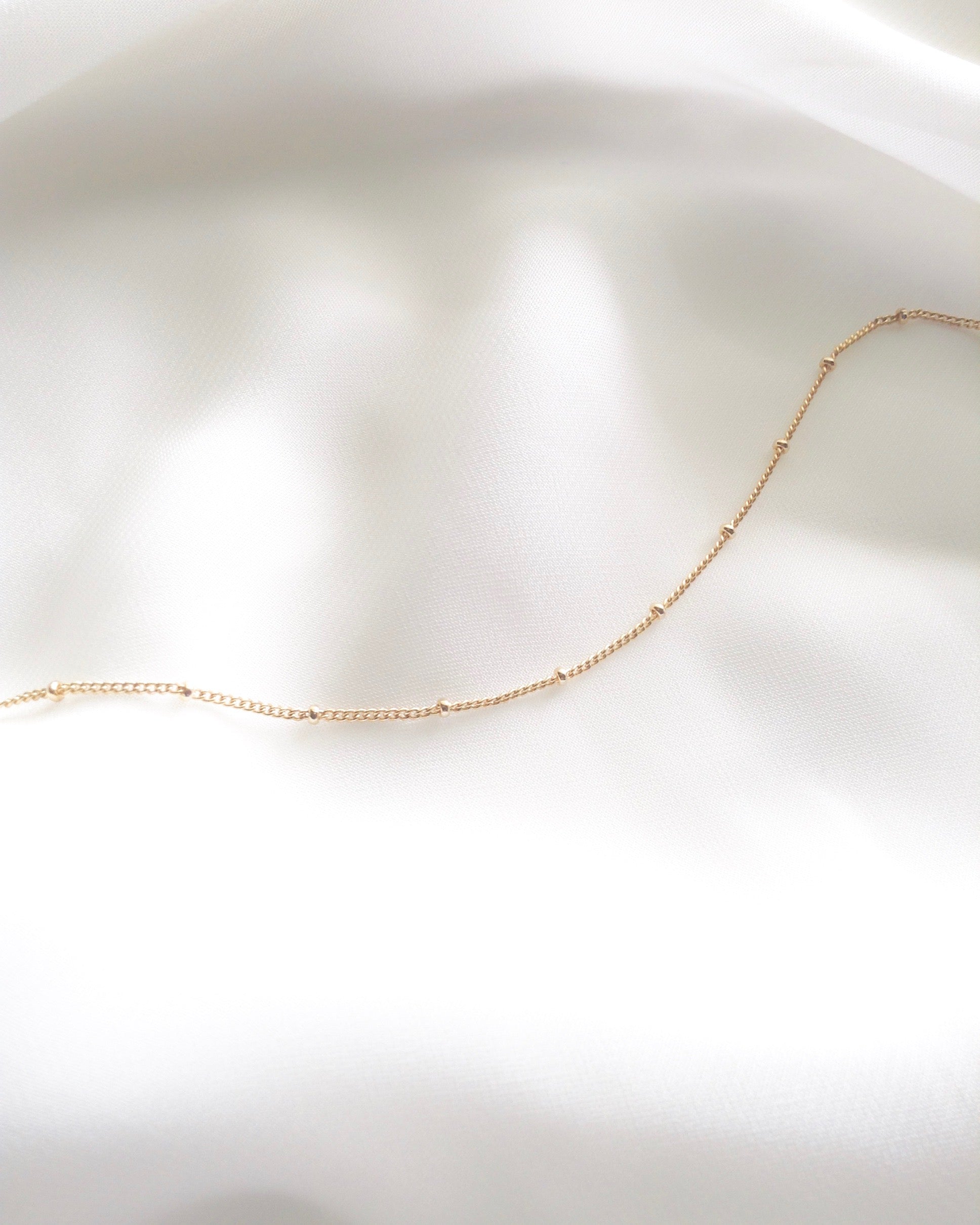 Delicate Thin Chain Bracelet in Gold Filled or Sterling Silver | IB Jewelry