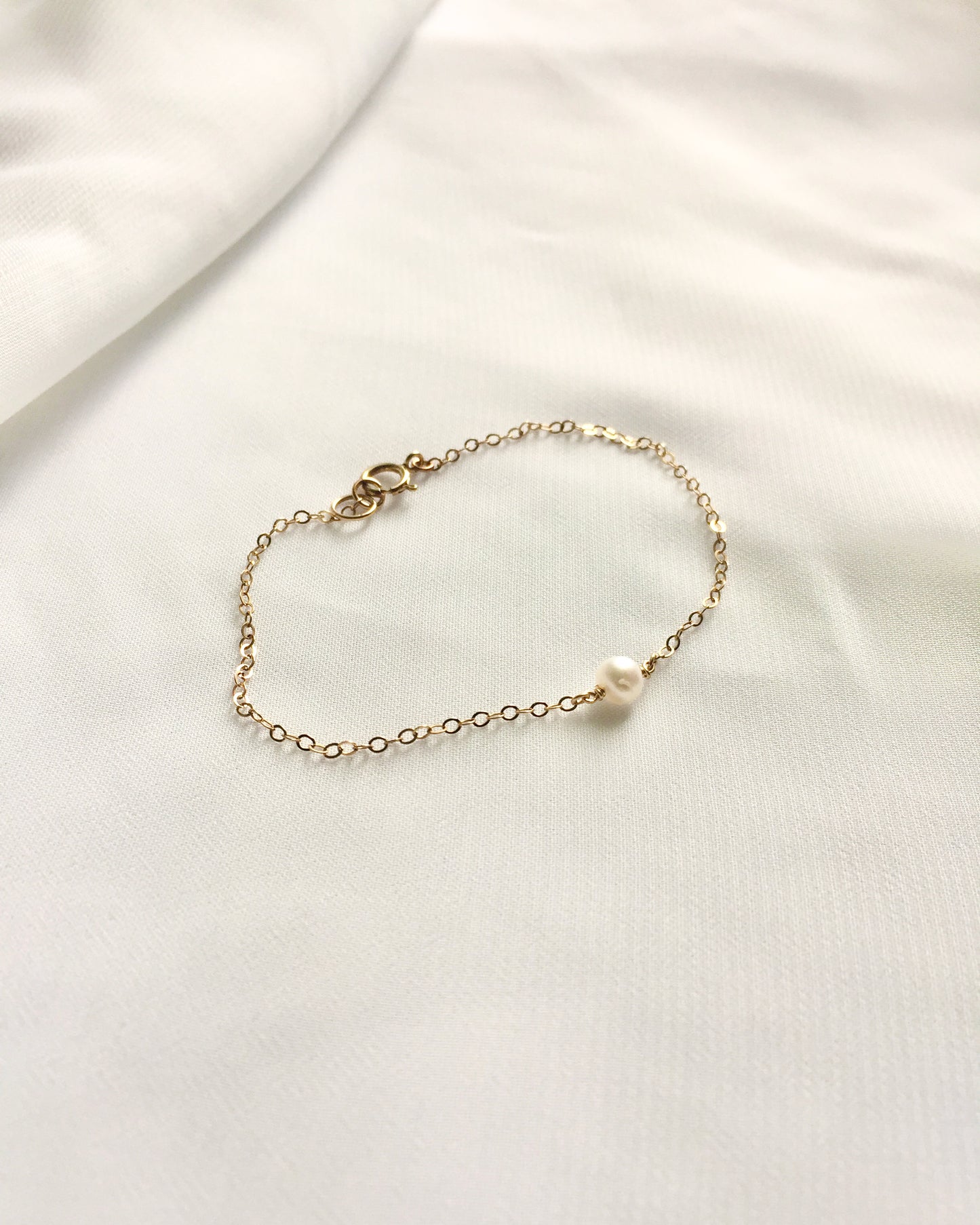 Small Freshwater Pearl Bracelet | Dainty Freshwater Pearl Bracelet | IB Jewelry
