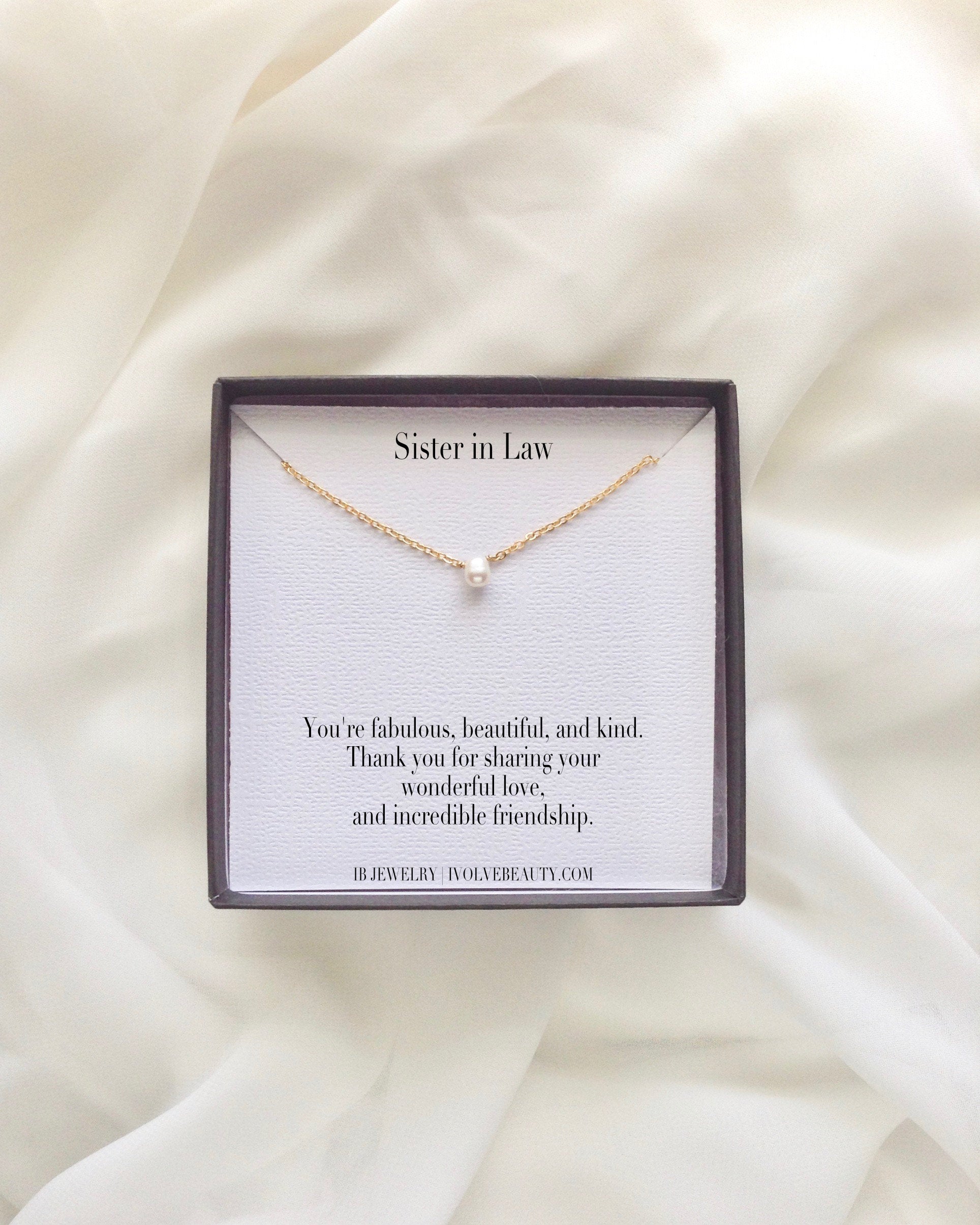Sister In Law Meaningful Necklace Gift | IB Jewelry