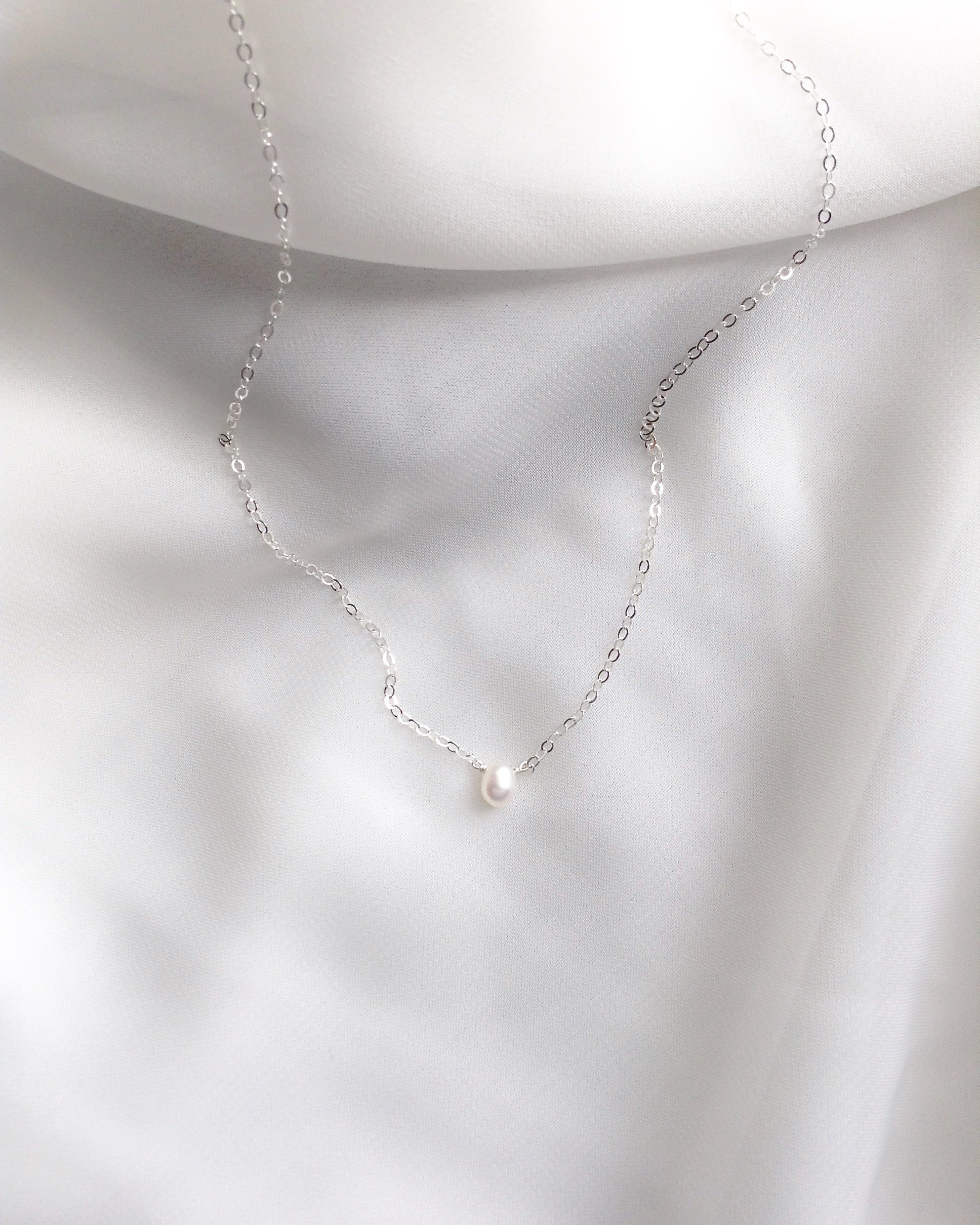 Delicate Pearl Choker Necklace | Simple Everyday Choker | IB Jewelry