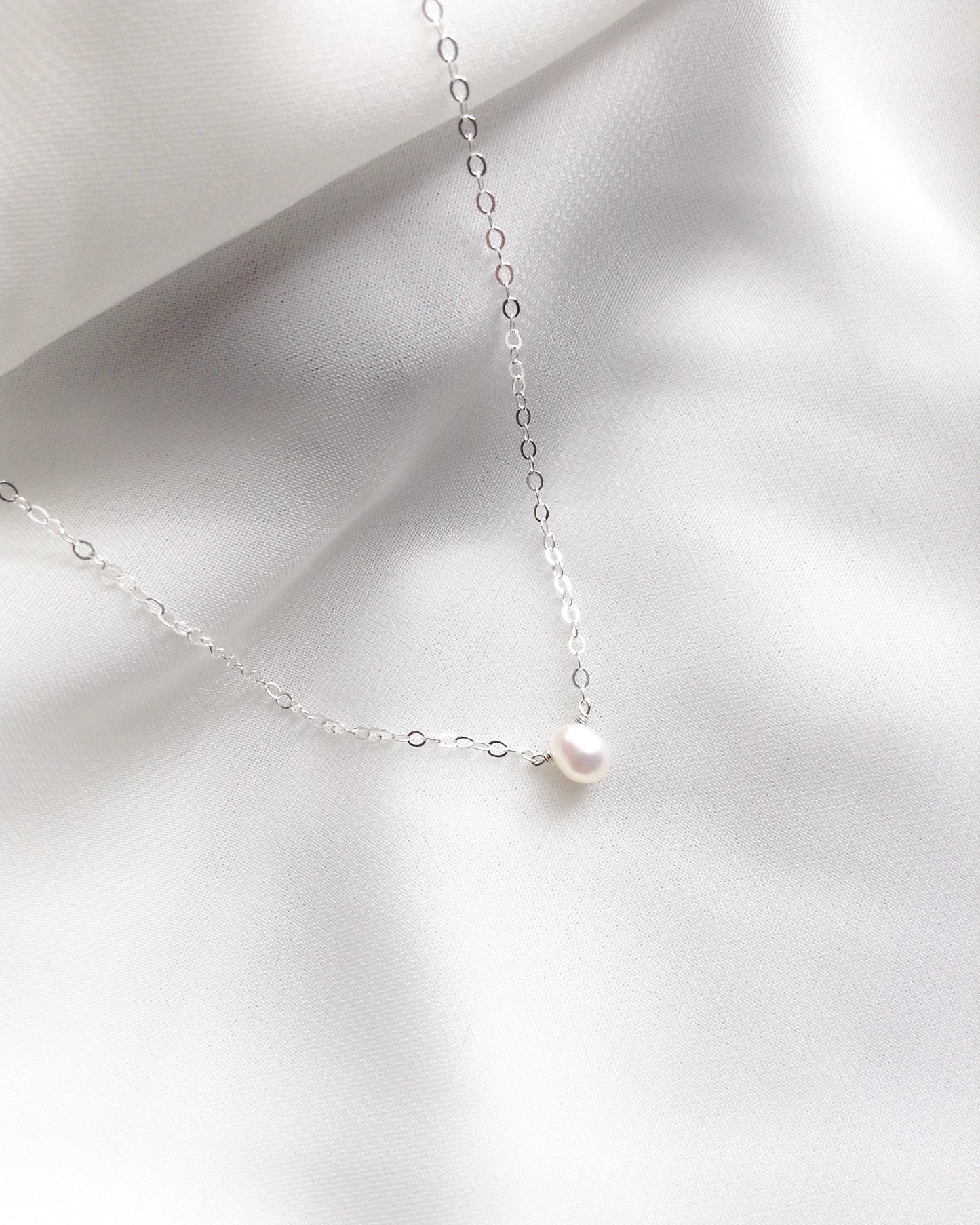 Small Pearl Choker | Dainty Pearl Choker | Simple Pearl Choker Everyday Necklace | IB Jewelry