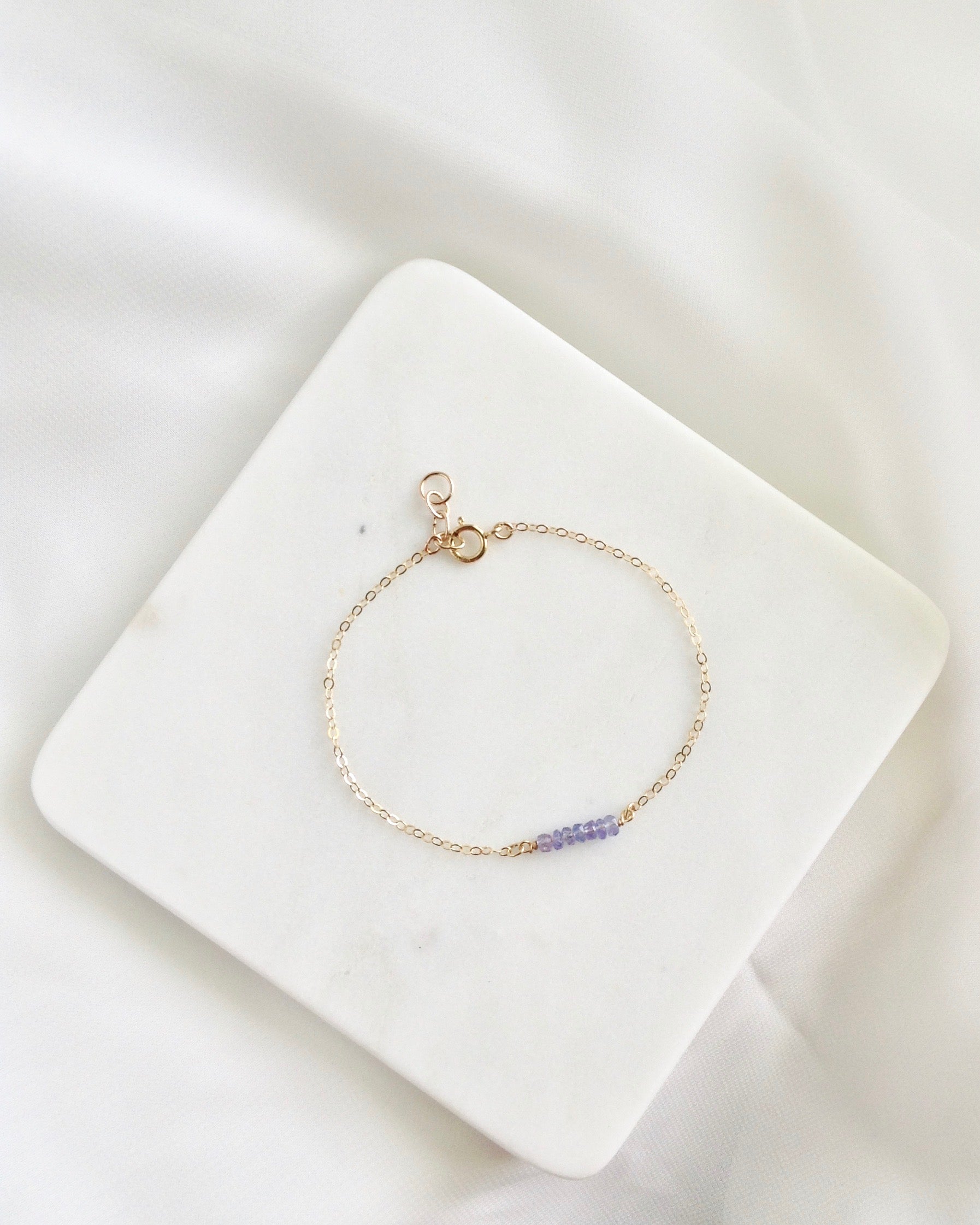 Tanzanite December Birthstone Bracelet | IB Jewelry