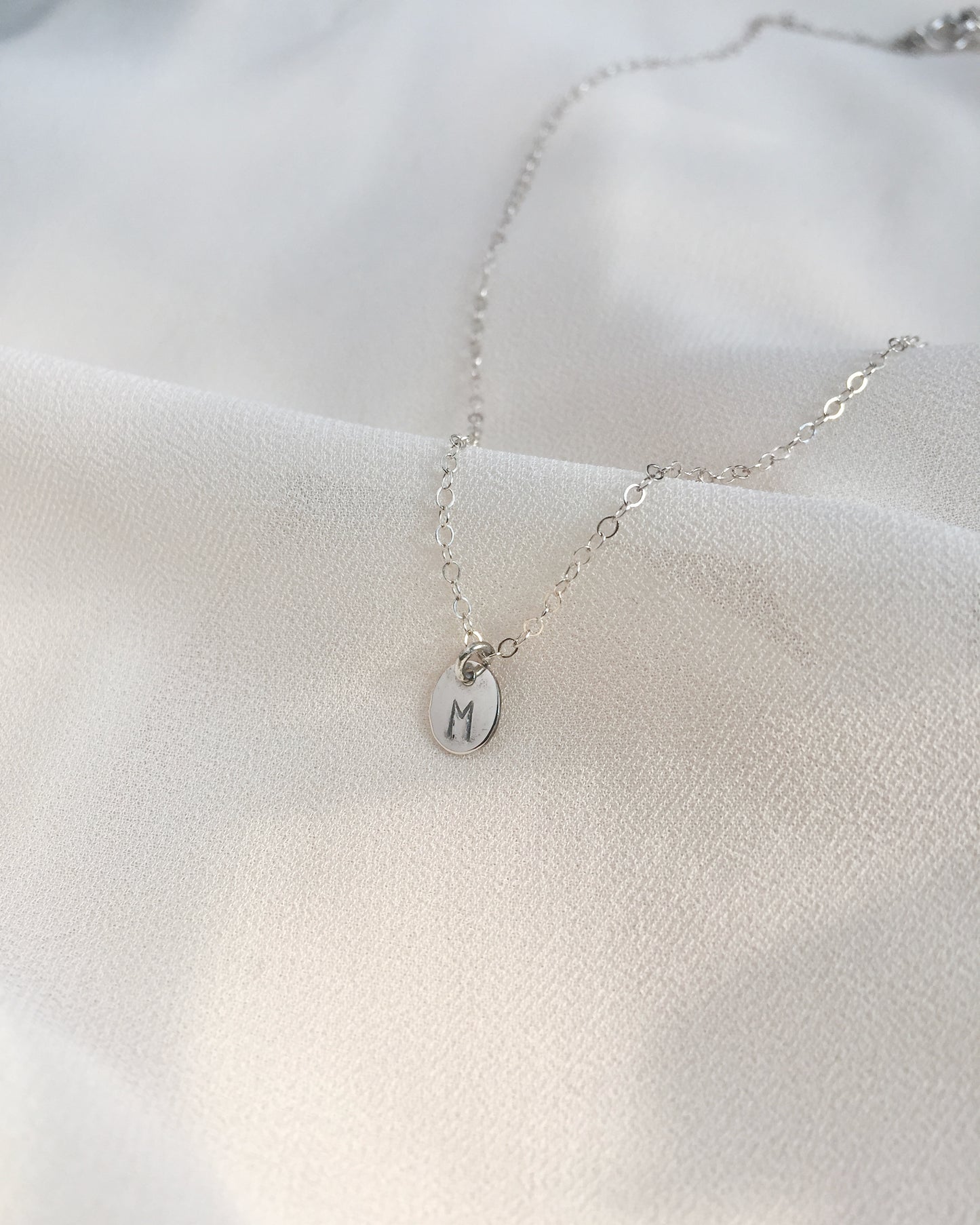 Mini Initial Necklace In Gold Filled or Sterling Silver | Tiny Initial Necklace | IB Jewelry